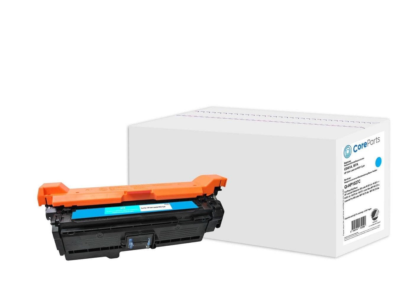 CoreParts Toner for HP Color LaserJet M551 (507A) CE401A - Cyan
