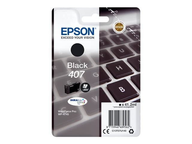 Epson 407 L Size Original Ink Cartridge - Black