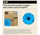 HP 937e EvoMore High Capacity Original Ink Cartridge - Cyan thumbnail 4