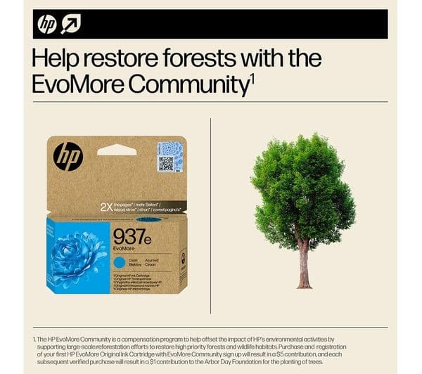 HP 937e EvoMore High Capacity Original Ink Cartridge - Cyan - Image 7