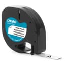DYMO LetraTag Plastic Labels 12mm x 4m - Black on White thumbnail 9