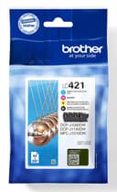 Brother LC421VALDR ink cartridge 4 pc(s) Original Black, Cyan, Magenta, Yellow thumbnail 1