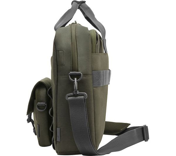 HP Modular 15.6" Laptop Bag with Sleeve & Pouch Grey & Green - Image 8