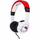OTL Hello Kitty Kids Wired Headphones with Ears - White & Red thumbnail 3