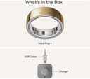 Oura Ring 4 Smart Ring - Gold, Size 8 thumbnail 5