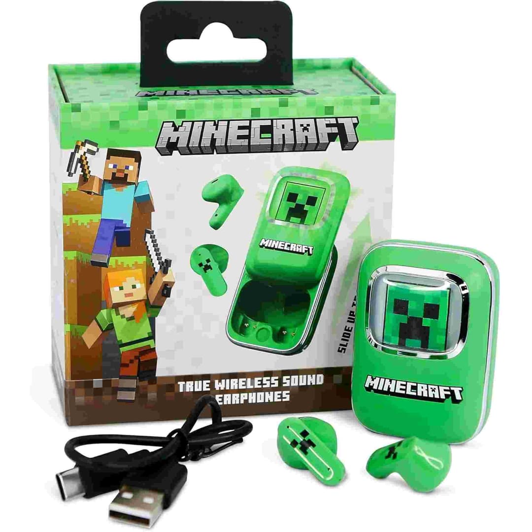 OTL Minecraft Creeper Slide Open TWS Earphones - Image 8