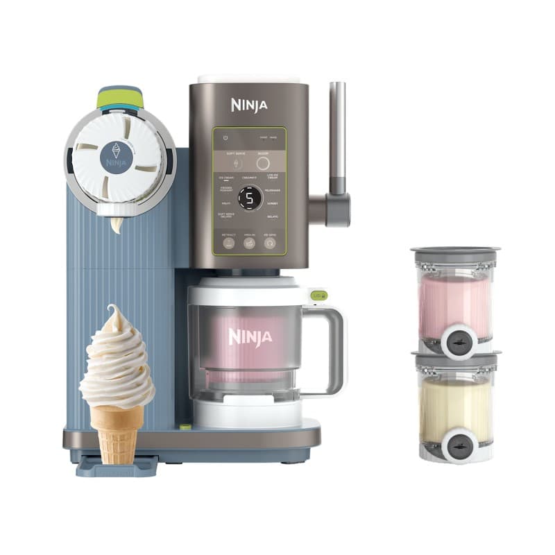 Ninja CREAMi Scoop & Swirl 13-in-1 Ice Cream & Soft Serve Maker - Icy Blackberry Lime - Image 1