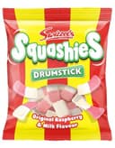 Swizzels Squashies Sweets, Drumstick Squashies Original - Raspberry and Milk Flavour- Single Pack 120g thumbnail 1