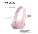 Sony WH-CH520 Wireless Headphones - Pink thumbnail 10