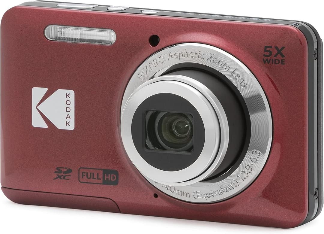 Kodak PixPro Friendly Zoom FZ55 16MP Compact Digital Camera - Red - Image 1