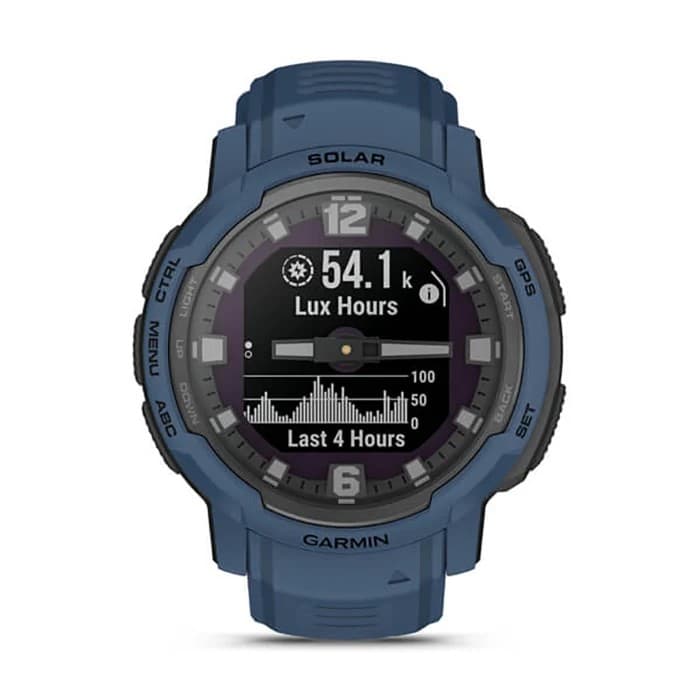 Garmin Instinct Crossover Solar Rugged Hybrid GPS Smartwatch - Tidal Blue - Image 2