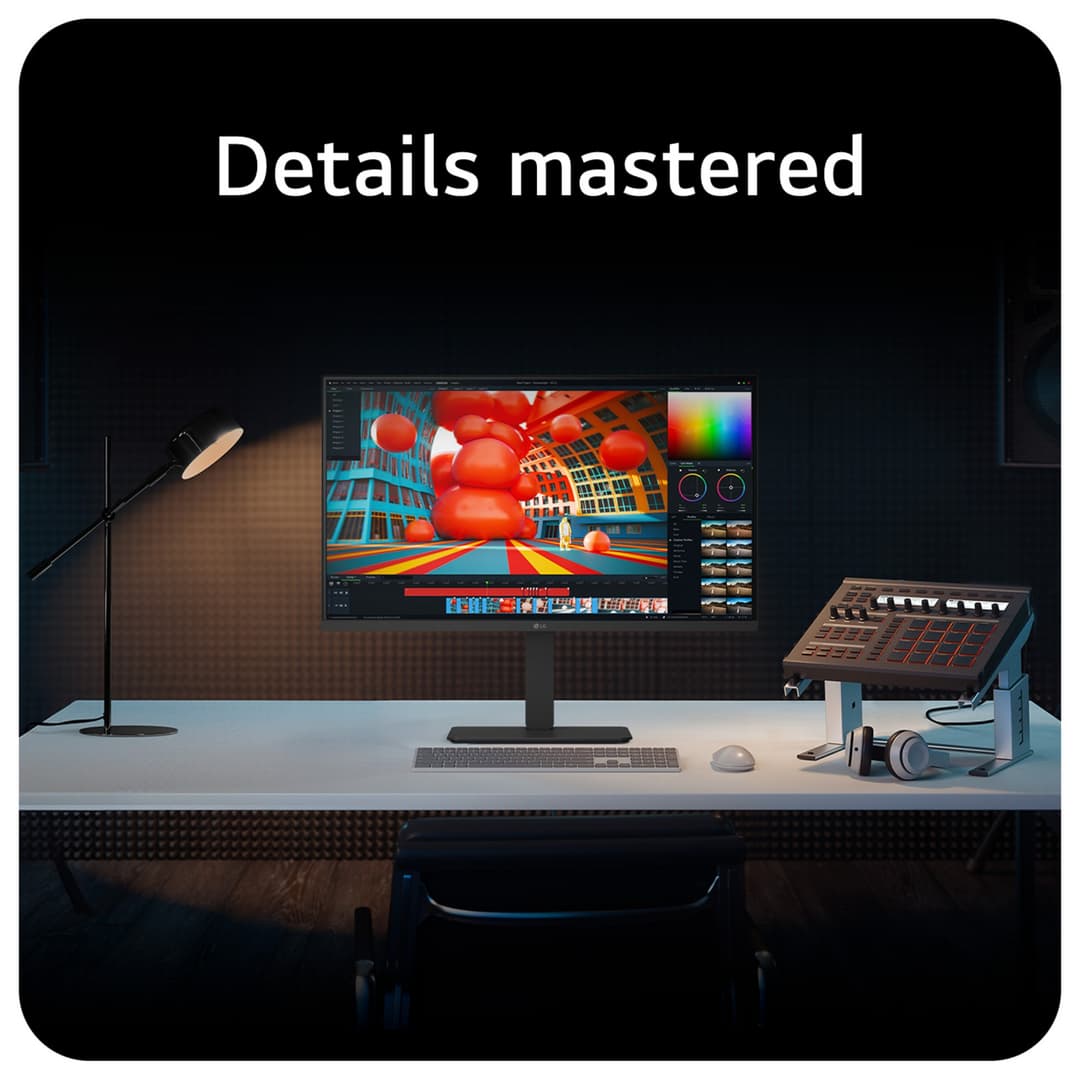 LG UltraFine 32U720A-B 32" UHD 4K VA USB-C 90W Height Adjustable Monitor with Speakers - Image 2