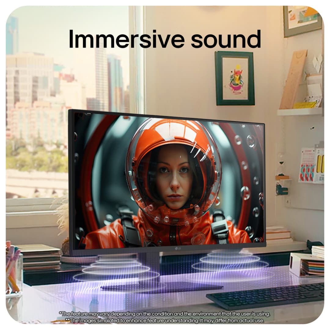LG UltraFine 32U720A-B 32" UHD 4K VA USB-C 90W Height Adjustable Monitor with Speakers - Image 6