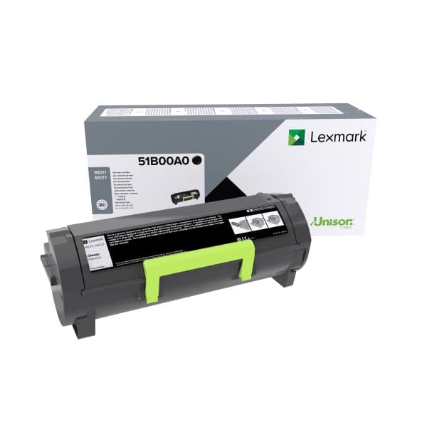 Lexmark 51B00A0 Black Toner Cartridge, 2,500 Pages (MS317/MX317)