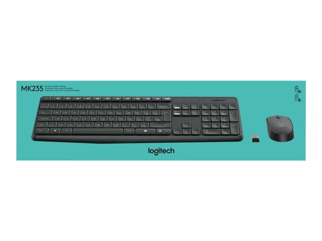 Logitech MK235 Keyboard Mouse Set Black - Image 9
