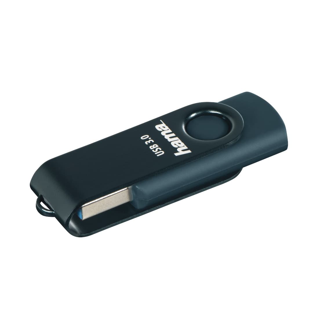 Hama Rotate USB 3.0 Flash Drive USB Type-A Petrol Blue - 256GB - Image 1