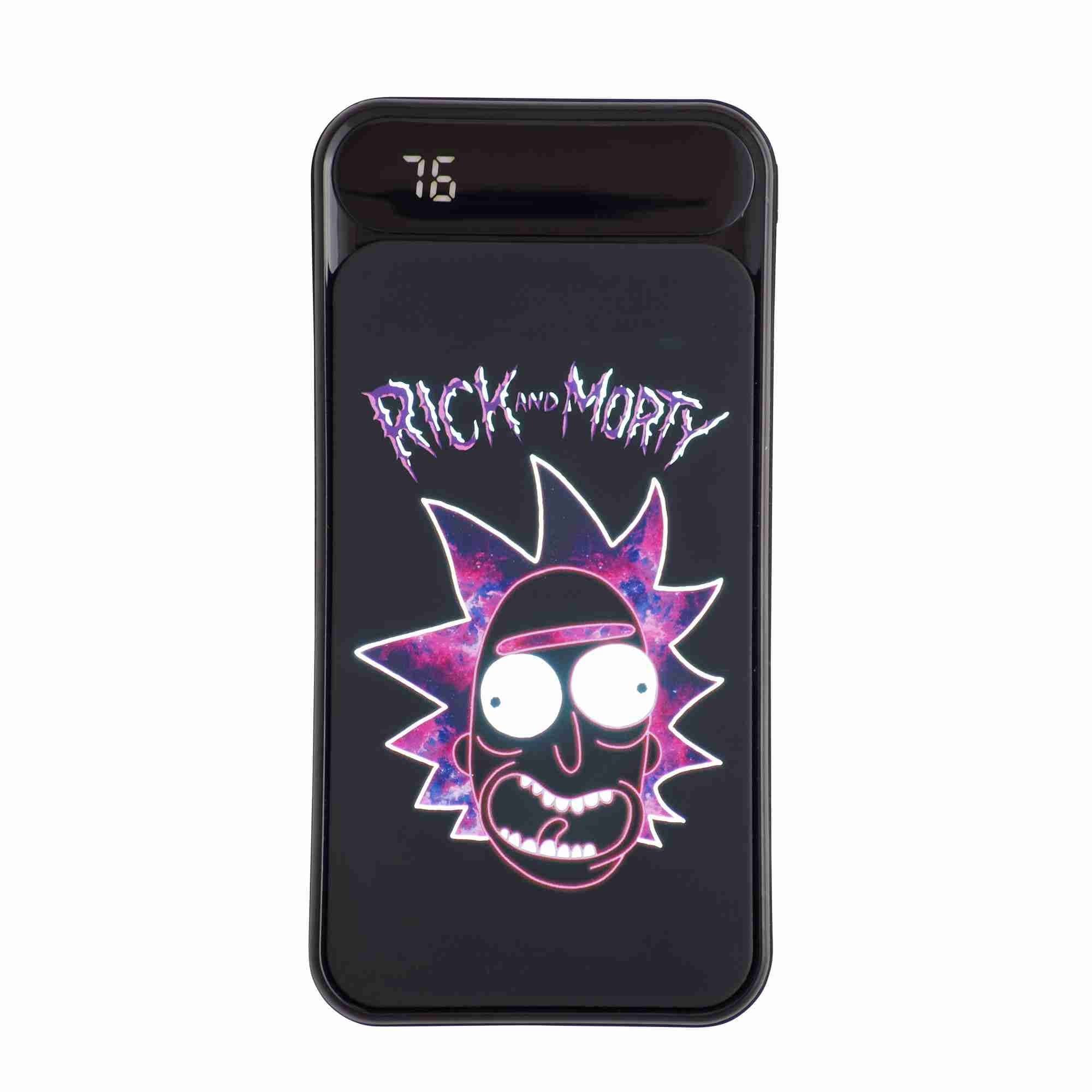 Lazerbuilt Rick and Morty Light-Up Power Bank 10,000mAh