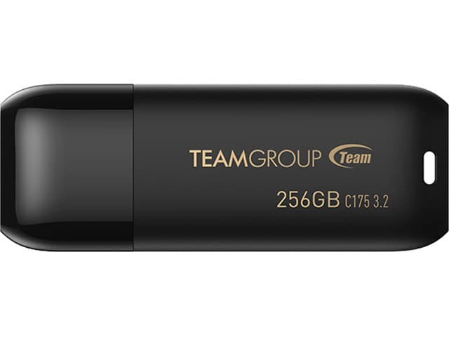 TEAMGROUP C175 256GB USB 3.2 Gen 1 Flash Drive Rounded Streamlined Unibody Design Black Pearl Seamless Construction Matte and Glossy Finish  Speed Up to 100MB/s (TC1753256GB01) - Image 2
