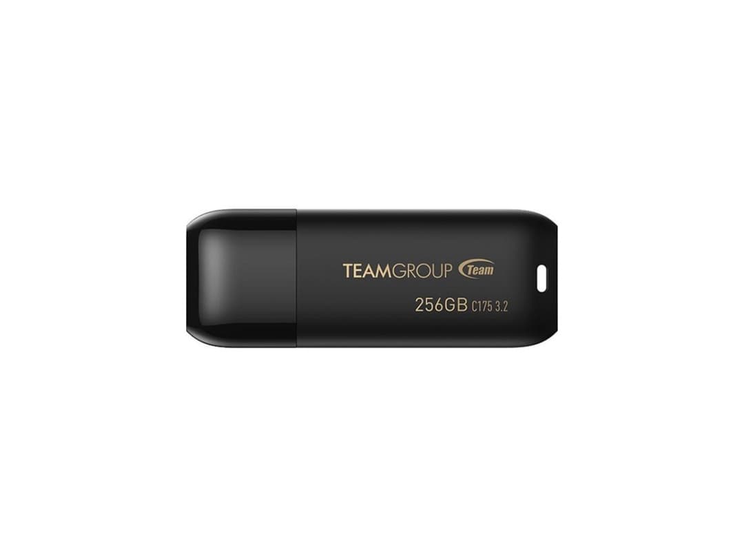 TEAMGROUP C175 256GB USB 3.2 Gen 1 Flash Drive Rounded Streamlined Unibody Design Black Pearl Seamless Construction Matte and Glossy Finish  Speed Up to 100MB/s (TC1753256GB01) - Image 3
