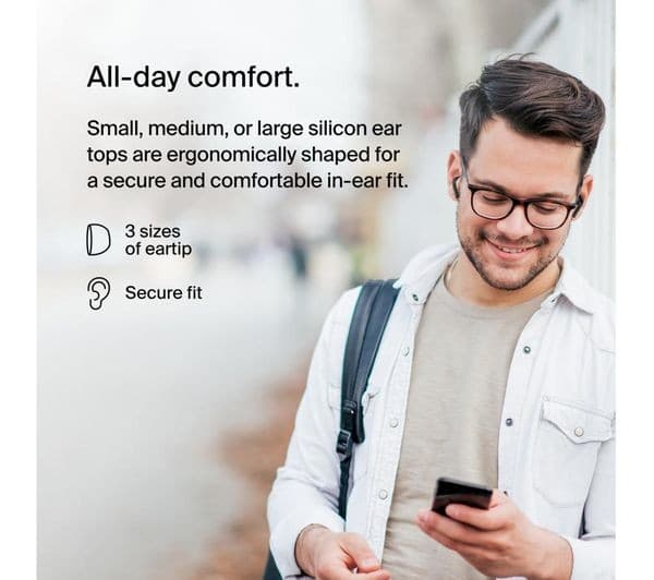 Belkin SoundForm Motion True Wireless Earbuds with Wireless Charging Case (AUC010) - Black - Image 10