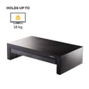 Fellowes Computer Monitor Stand with 3 Height Adjustments - Designer Suites Monitor Riser 8038101 with Storage Tray - Ergonomic Adjustable Monitor Stand for Computers - Max Weight 18KG/Max Size 21" - Black/Pearl thumbnail 3