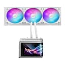 ASUS ROG Ryuo IV SLC 360 ARGB AIO Liquid CPU Cooler with 6.67-inch Curved AMOLED Display - White thumbnail 1