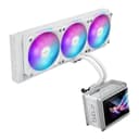 ASUS ROG Ryuo IV SLC 360 ARGB AIO Liquid CPU Cooler with 6.67-inch Curved AMOLED Display - White thumbnail 2