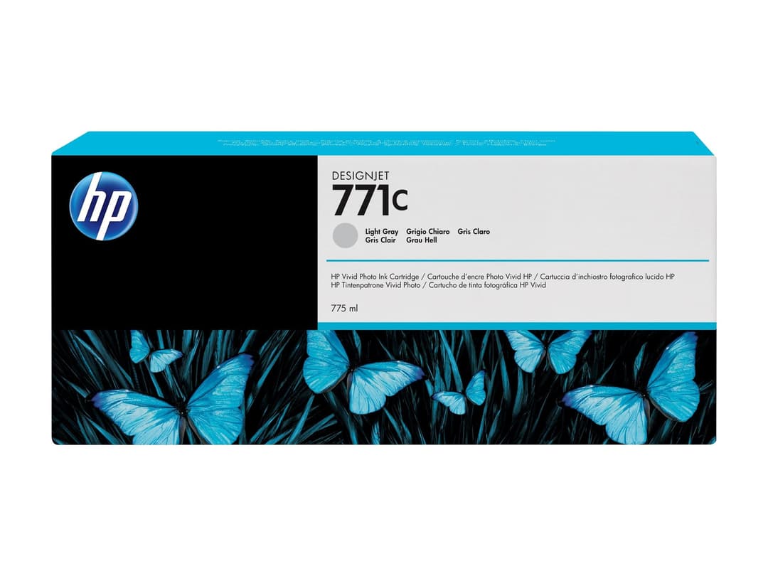 HP 771C B6Y14A 775ml Ink Cartridge for DesignJet Z6200 - Light Grey - Image 1