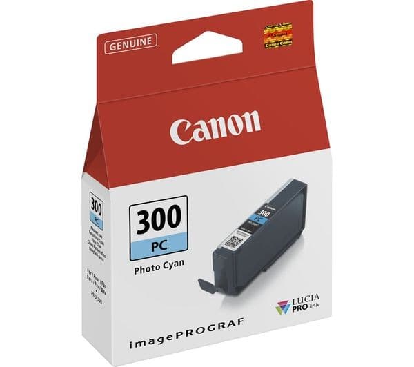 Canon PFI-300 Original Ink Tank - Photo Cyan - Image 1