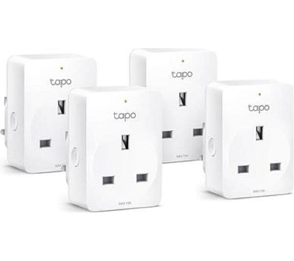 TP-Link Tapo P100 Mini Smart Socket White (Pack of 4) - Image 1