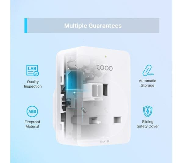 TP-Link Tapo P100 Mini Smart Socket White (Pack of 4) - Image 7