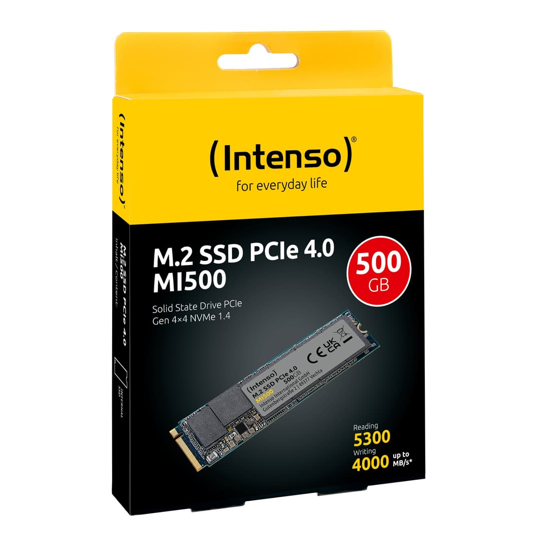 Intenso MI500 M.2 2280 PCIe 4.0 NVMe Internal SSD 500GB - Image 4