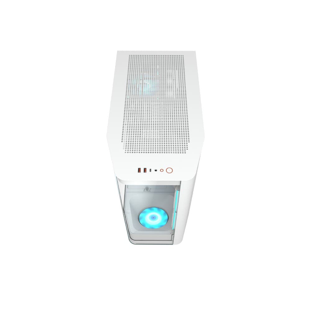 Cougar FV270 White ATX Micro ATX Tempared Glass White PC Case - Image 2