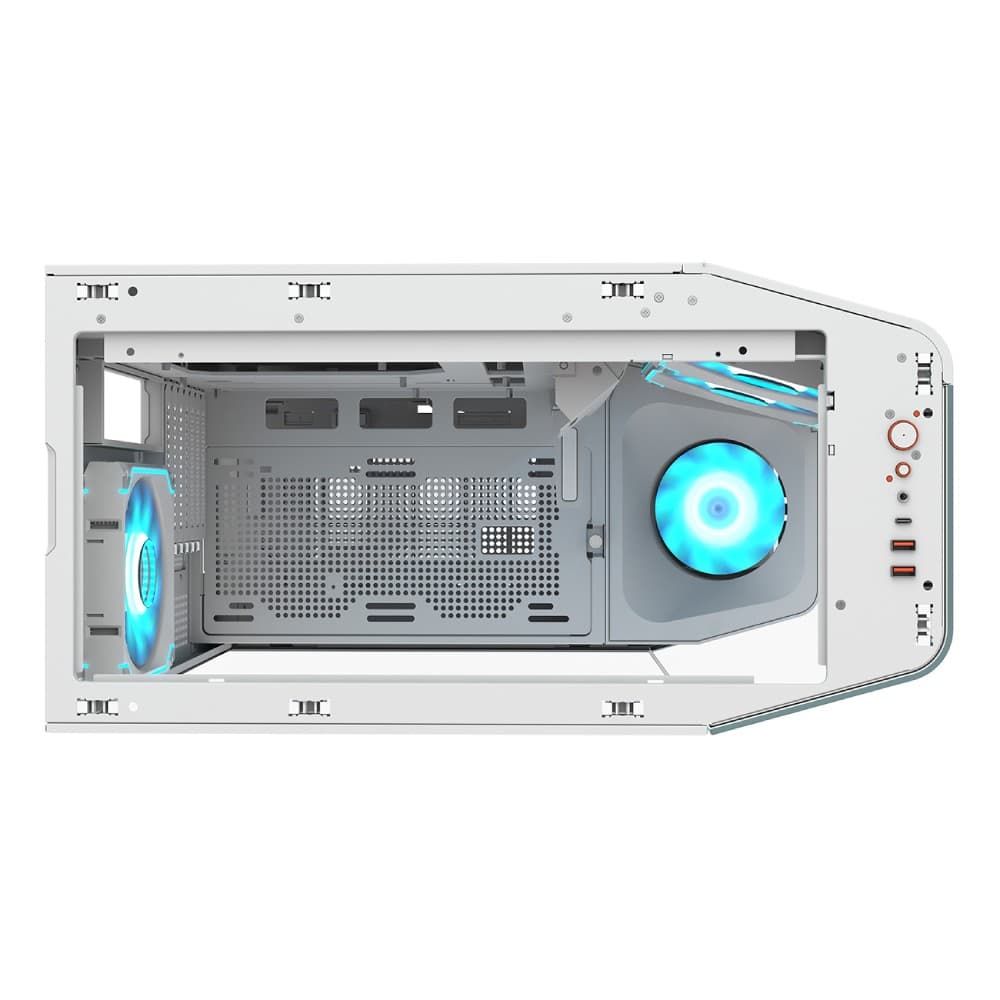 Cougar FV270 White ATX Micro ATX Tempared Glass White PC Case - Image 4