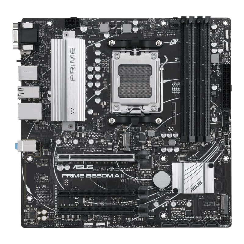 ASUS PRIME B650M-A II-CSM AMD B650 Socket AM5 DDR5 micro ATX Motherboard