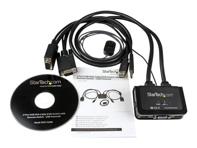 StarTech.com SV211USB KVM Switch 2 Port Black - Image 3