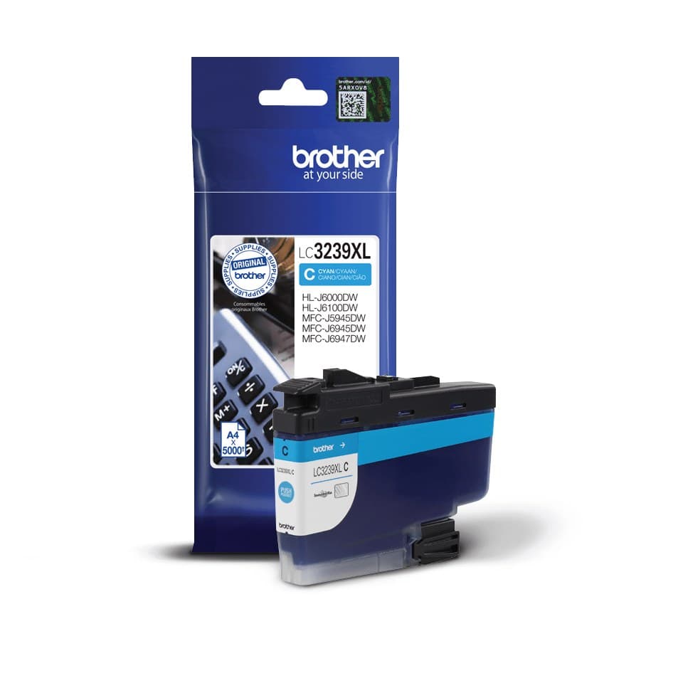 Brother LC3239XL High Yield Original Ink Cartridge 5,000 Pages - Cyan - Image 3