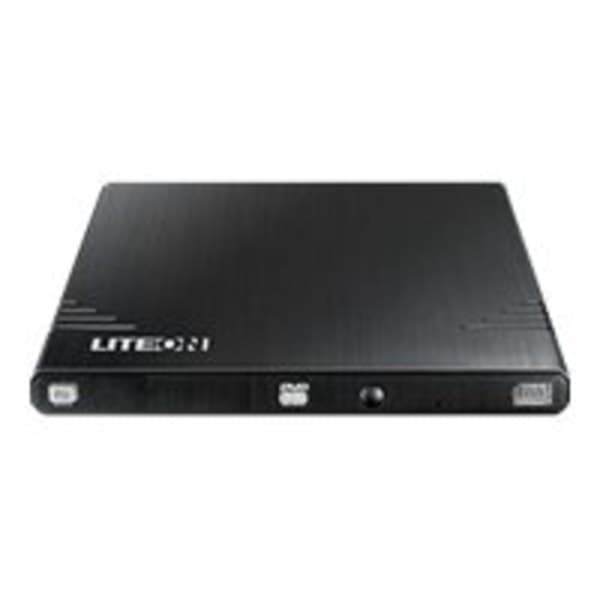 Lite-On EBAU108-01 8X USB 2.0 Ultra Slim External DVD Writer  Retail (Black) - Image 2