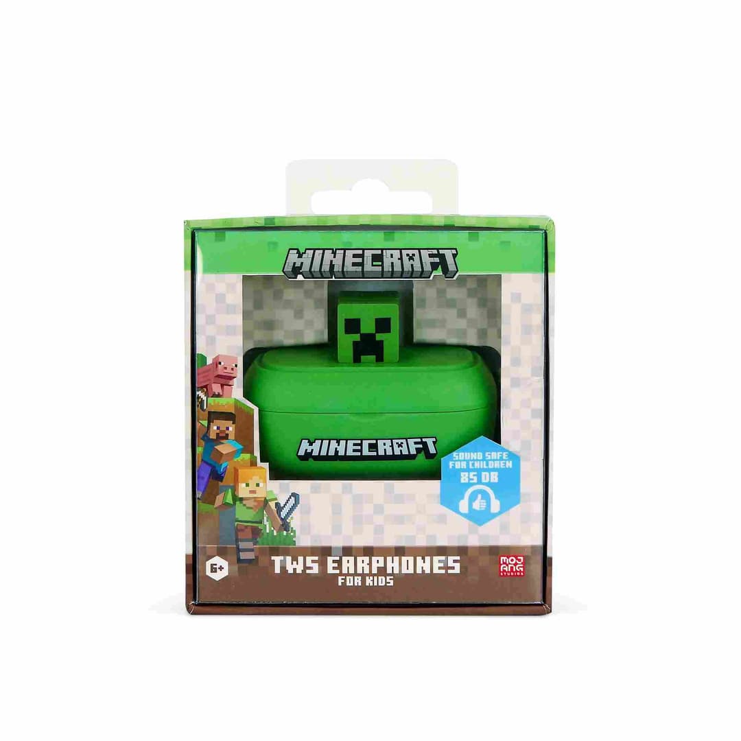 Minecraft Creeper 3D Collectable TWS Earphones - Green - Image 7
