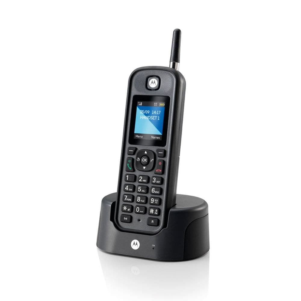 Motorola O2 Rugged Long Range DECT Cordless Phone - Single (O201)