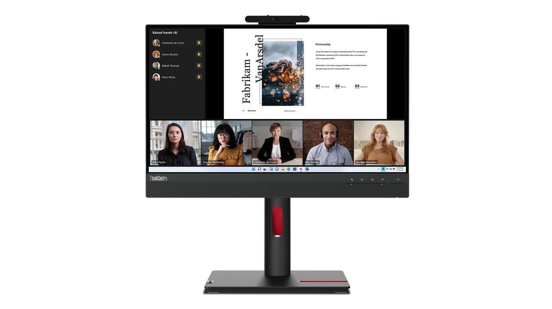 Lenovo ThinkCentre Tiny-In-One 22 Gen 5 21.5" Full HD IPS Monitor - Image 1