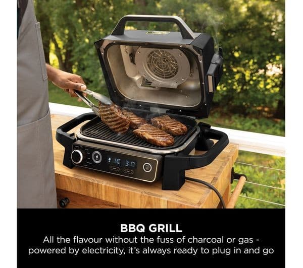 Ninja Woodfire OG701UK Outdoor Electric BBQ Grill & Smoker - Black - Image 6