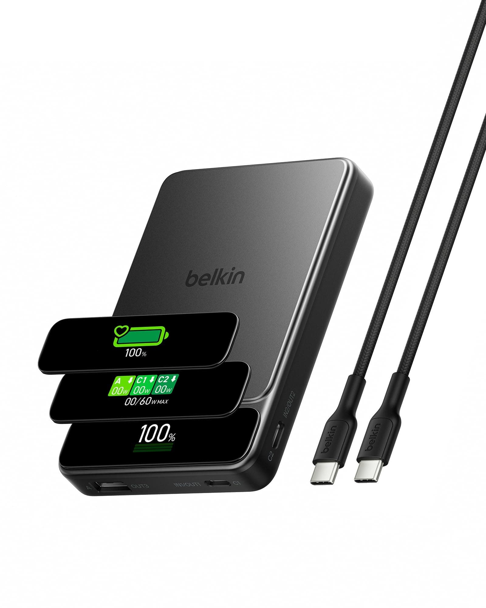 Belkin UltraCharge Pro Semi-Solid-State 10000mAh 60W Power Bank
