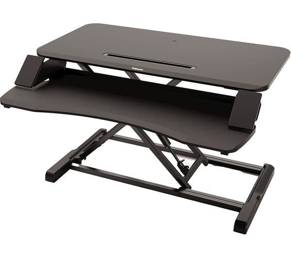 Fellowes Corsivo Sit-Stand Workstation Standing Desk Converter (8091001) - Image 1