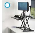 Fellowes Corsivo Sit-Stand Workstation Standing Desk Converter (8091001) thumbnail 2