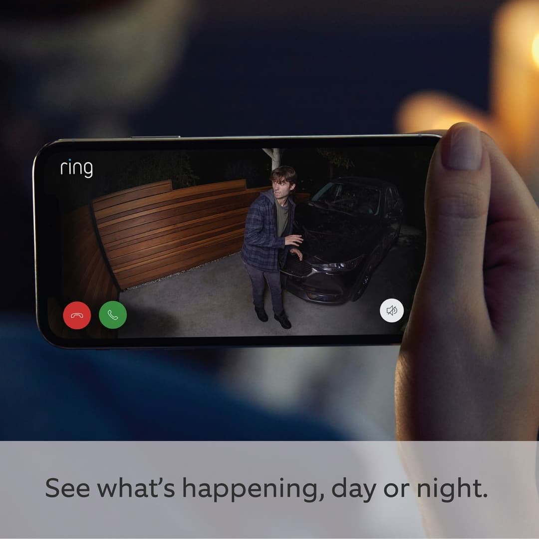 Ring Spotlight Cam Plus Battery 1080p Full HD Security Camera - White - Image 3