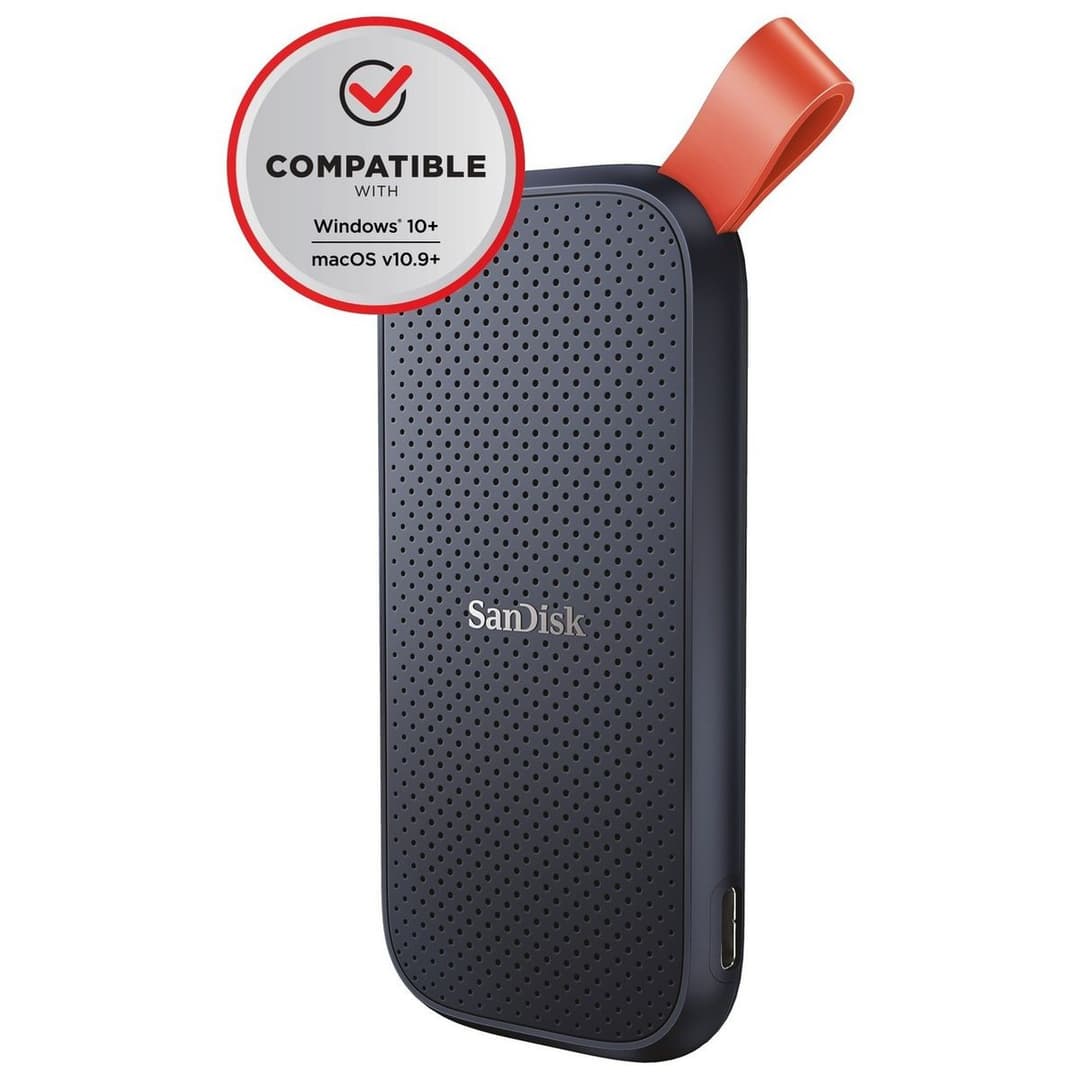 SanDisk Portable SSD USB 3.2 Gen 2 USB-C 1TB - Black - Image 4
