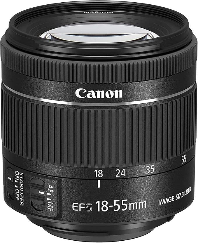 Canon EF-S 18-55mm f/4-5.6 IS STM Lens Black - Image 1