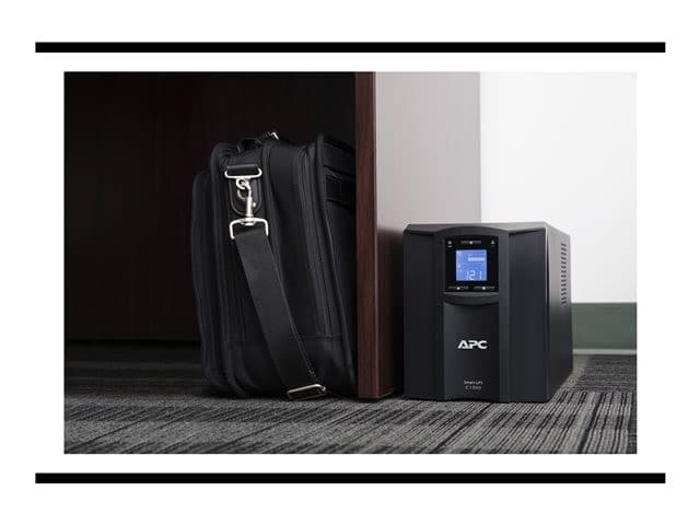 APC Smart-UPS C SMC1000IC 1000VA / 600W Tower UPS with SmartConnect, 8 x IEC C13 Outlets, LCD - Black - Image 6