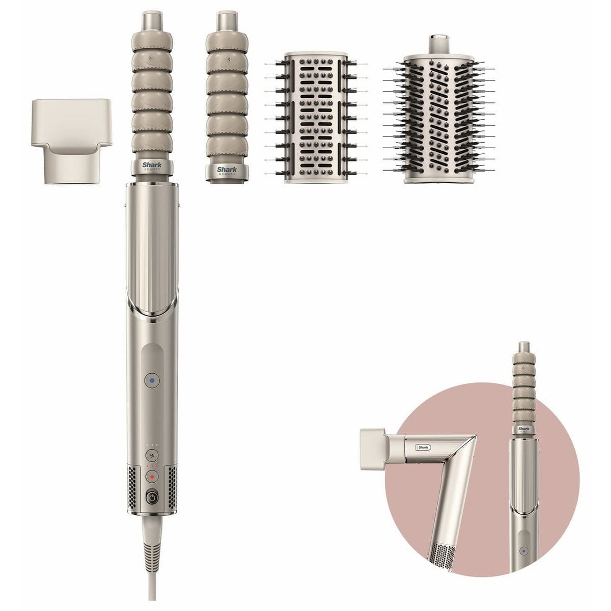 Shark FlexStyle 4-in-1 Air Styler & Hair Dryer HD436SLUK - Stone